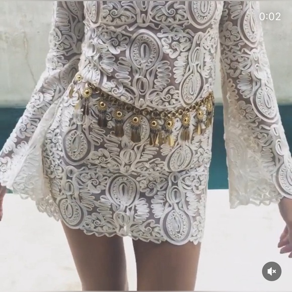 STONE COLD FOX LAYLA DRESS ZIMMERMANN FOR LOVE LEMONS WEDDING BRIDAL HONEYMOON - Picture 9 of 14